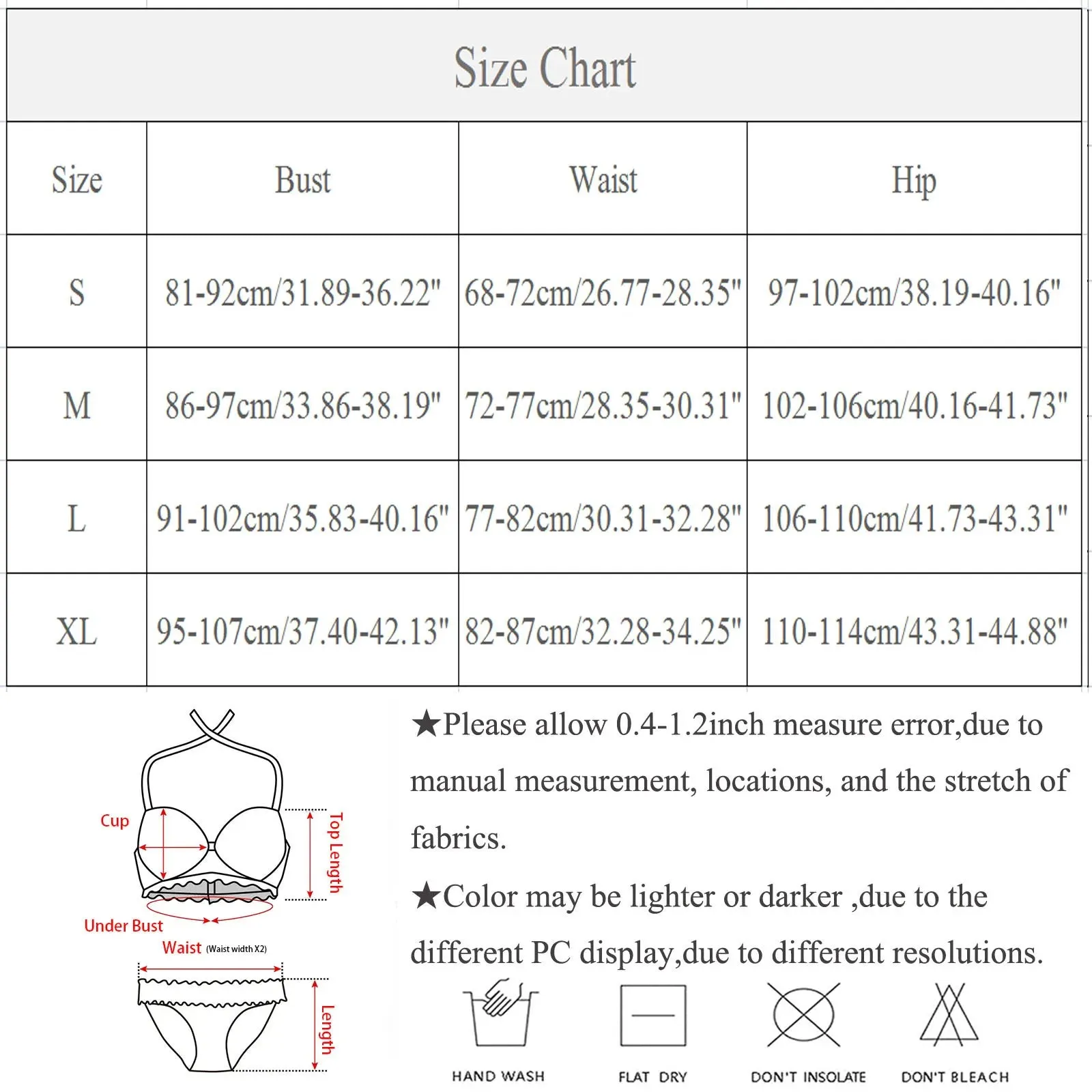 Women's Fashion Separate Sexy Bikini With Bra Pads No Steel Bra Swimsuit bikinis set 2024 women swimwear