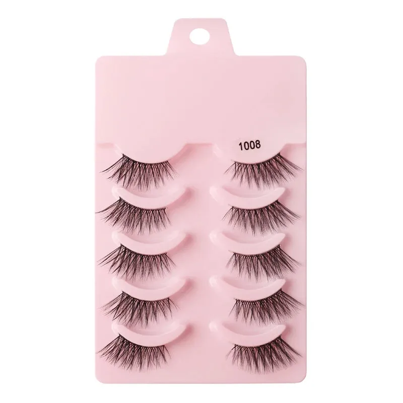 YSDO Half Eyelashes 3/5/10 Half Lashes Soft Natural Cat Eye Lashes Makeup Tool Extension Fluffy Faux Cils maquiagem Half Lashes