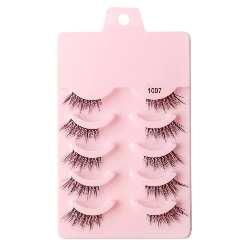 YSDO Half Eyelashes 3/5/10 Half Lashes Soft Natural Cat Eye Lashes Makeup Tool Extension Fluffy Faux Cils maquiagem Half Lashes