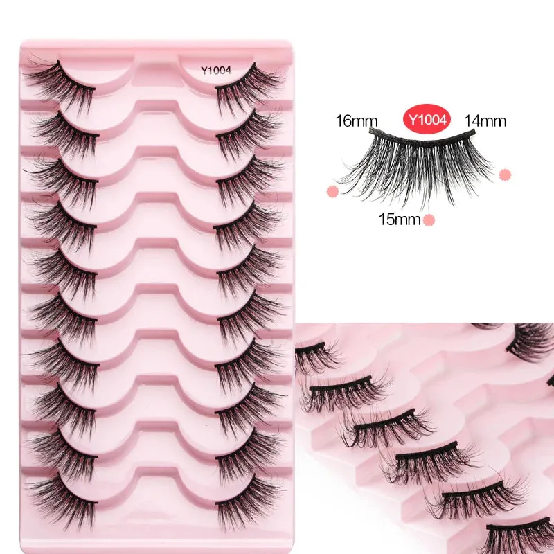YSDO Half Eyelashes 3/5/10 Half Lashes Soft Natural Cat Eye Lashes Makeup Tool Extension Fluffy Faux Cils maquiagem Half Lashes
