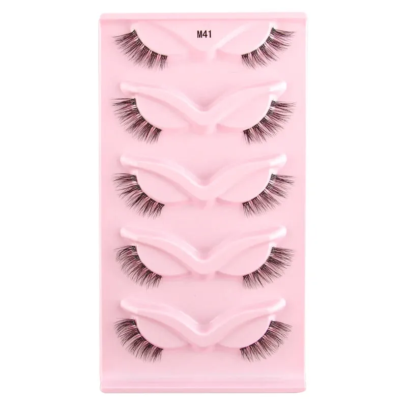 YSDO Half Eyelashes 3/5/10 Half Lashes Soft Natural Cat Eye Lashes Makeup Tool Extension Fluffy Faux Cils maquiagem Half Lashes