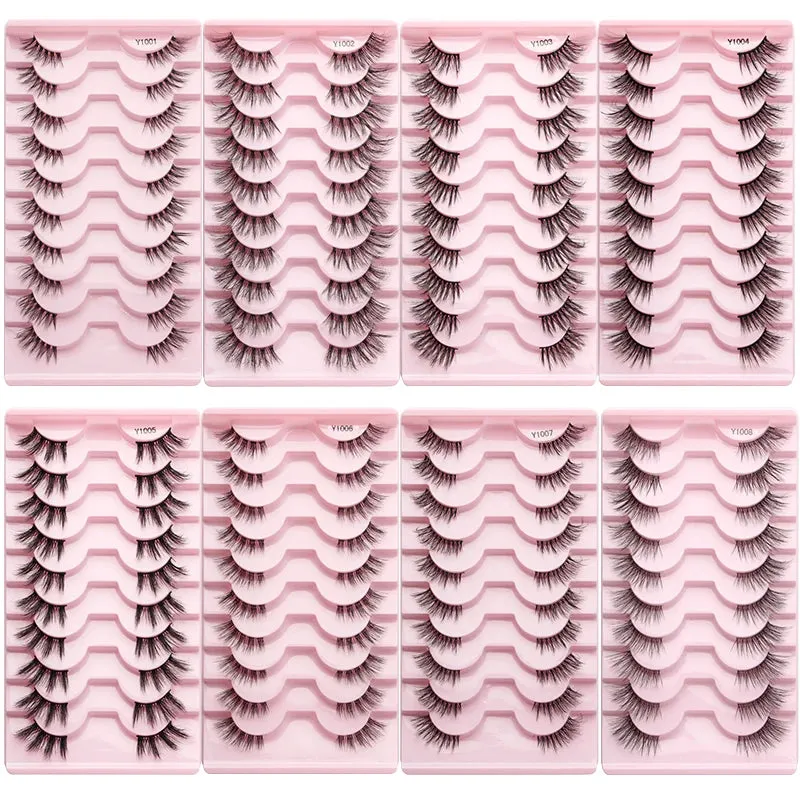 YSDO Half Eyelashes 3/5/10 Half Lashes Soft Natural Cat Eye Lashes Makeup Tool Extension Fluffy Faux Cils maquiagem Half Lashes