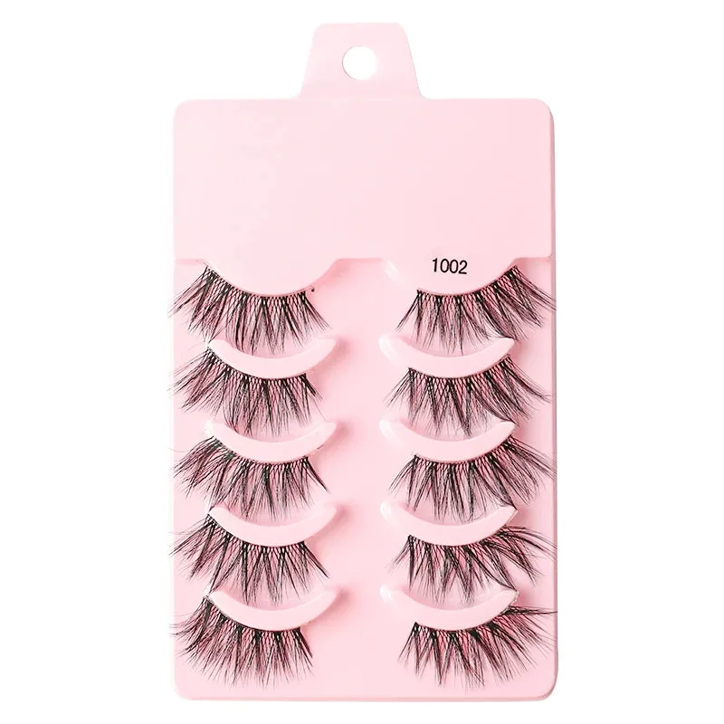YSDO Half Eyelashes 3/5/10 Half Lashes Soft Natural Cat Eye Lashes Makeup Tool Extension Fluffy Faux Cils maquiagem Half Lashes