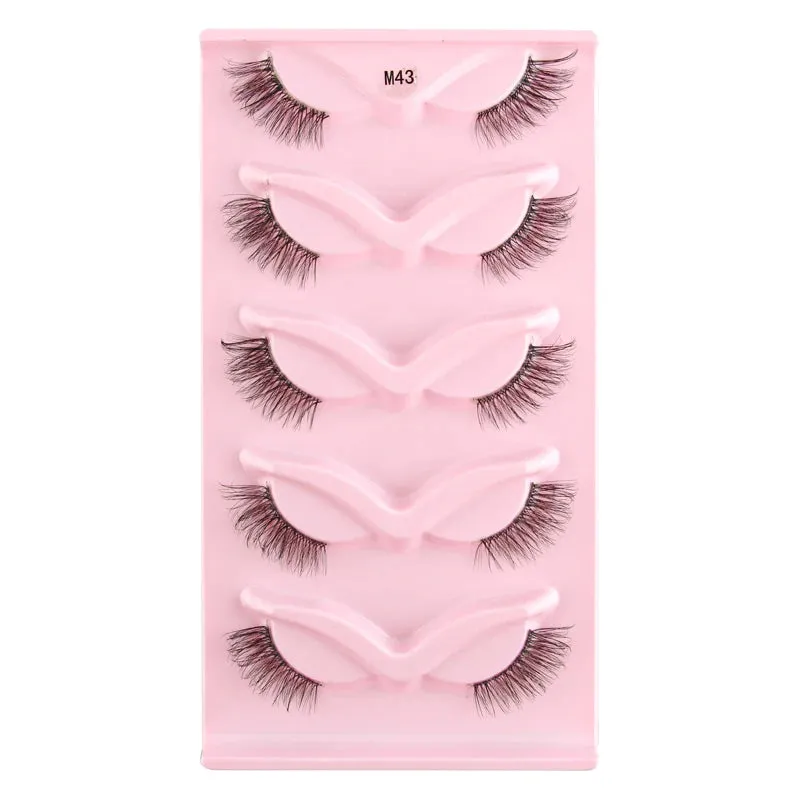 YSDO Half Eyelashes 3/5/10 Half Lashes Soft Natural Cat Eye Lashes Makeup Tool Extension Fluffy Faux Cils maquiagem Half Lashes
