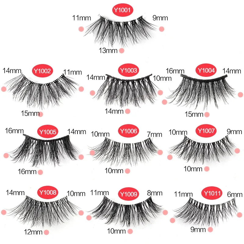 YSDO Half Eyelashes 3/5/10 Half Lashes Soft Natural Cat Eye Lashes Makeup Tool Extension Fluffy Faux Cils maquiagem Half Lashes