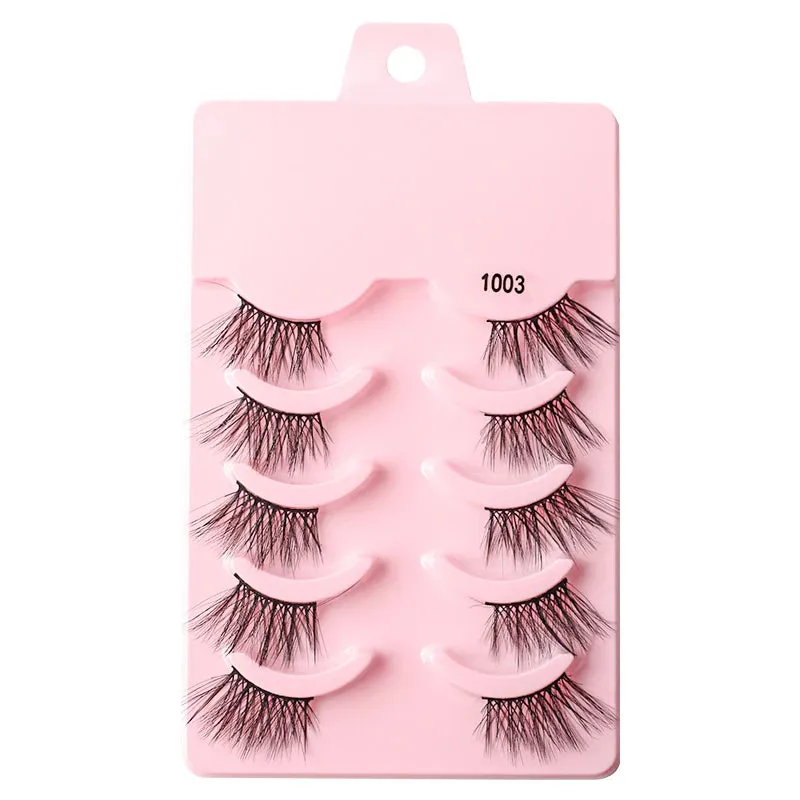 YSDO Half Eyelashes 3/5/10 Half Lashes Soft Natural Cat Eye Lashes Makeup Tool Extension Fluffy Faux Cils maquiagem Half Lashes