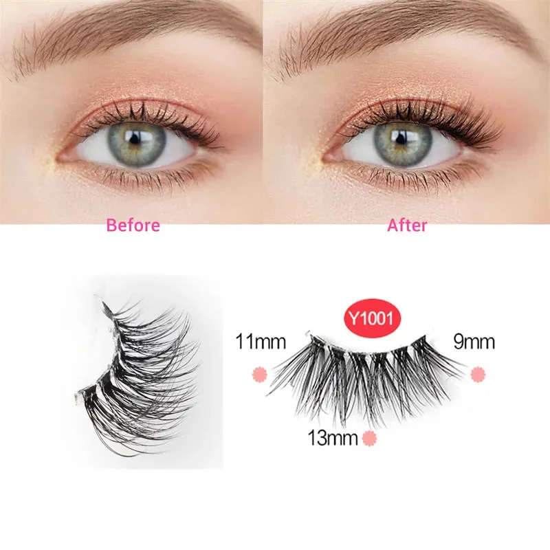 YSDO Half Eyelashes 3/5/10 Half Lashes Soft Natural Cat Eye Lashes Makeup Tool Extension Fluffy Faux Cils maquiagem Half Lashes