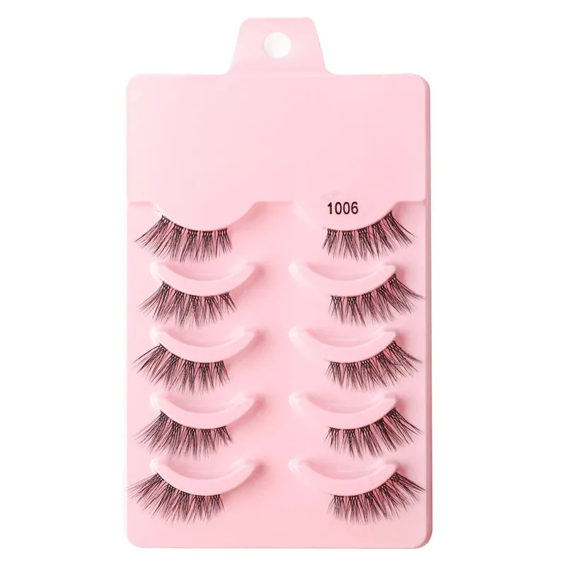 YSDO Half Eyelashes 3/5/10 Half Lashes Soft Natural Cat Eye Lashes Makeup Tool Extension Fluffy Faux Cils maquiagem Half Lashes