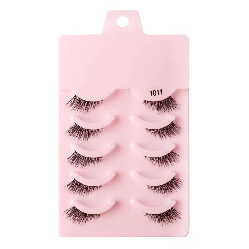 YSDO Half Eyelashes 3/5/10 Half Lashes Soft Natural Cat Eye Lashes Makeup Tool Extension Fluffy Faux Cils maquiagem Half Lashes