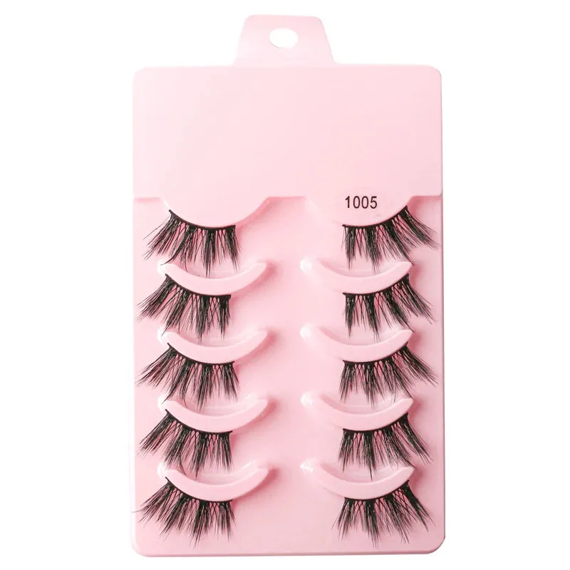 YSDO Half Eyelashes 3/5/10 Half Lashes Soft Natural Cat Eye Lashes Makeup Tool Extension Fluffy Faux Cils maquiagem Half Lashes