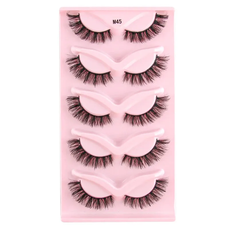 YSDO Half Eyelashes 3/5/10 Half Lashes Soft Natural Cat Eye Lashes Makeup Tool Extension Fluffy Faux Cils maquiagem Half Lashes
