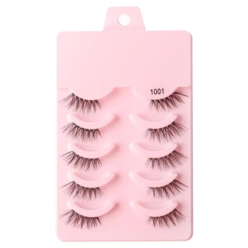 YSDO Half Eyelashes 3/5/10 Half Lashes Soft Natural Cat Eye Lashes Makeup Tool Extension Fluffy Faux Cils maquiagem Half Lashes