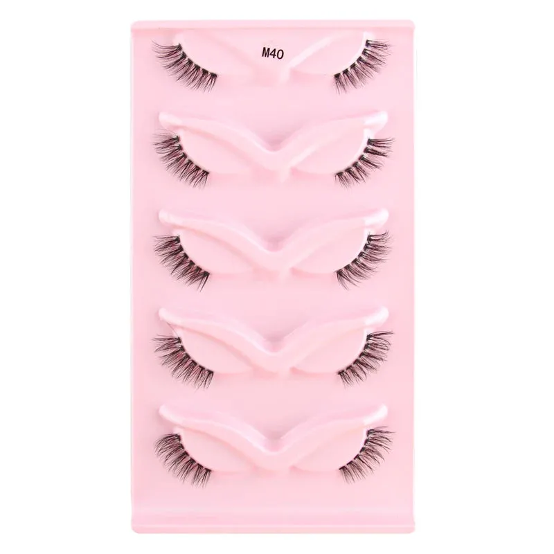 YSDO Half Eyelashes 3/5/10 Half Lashes Soft Natural Cat Eye Lashes Makeup Tool Extension Fluffy Faux Cils maquiagem Half Lashes
